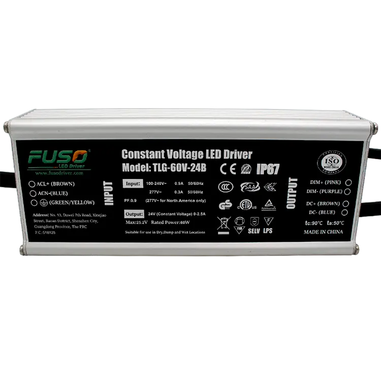 เหตุใดจึงเลือกไดรเวอร์ LED แรงดันคงที่ PF 24V 60W สูง