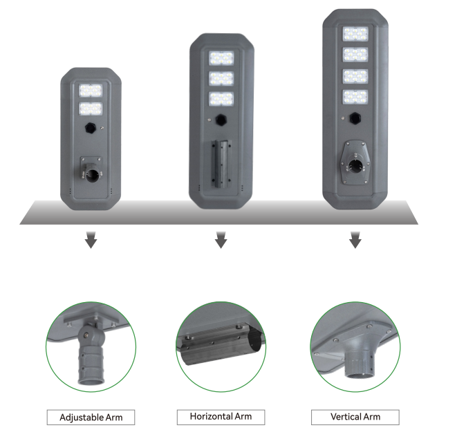 65w all in one solar street light